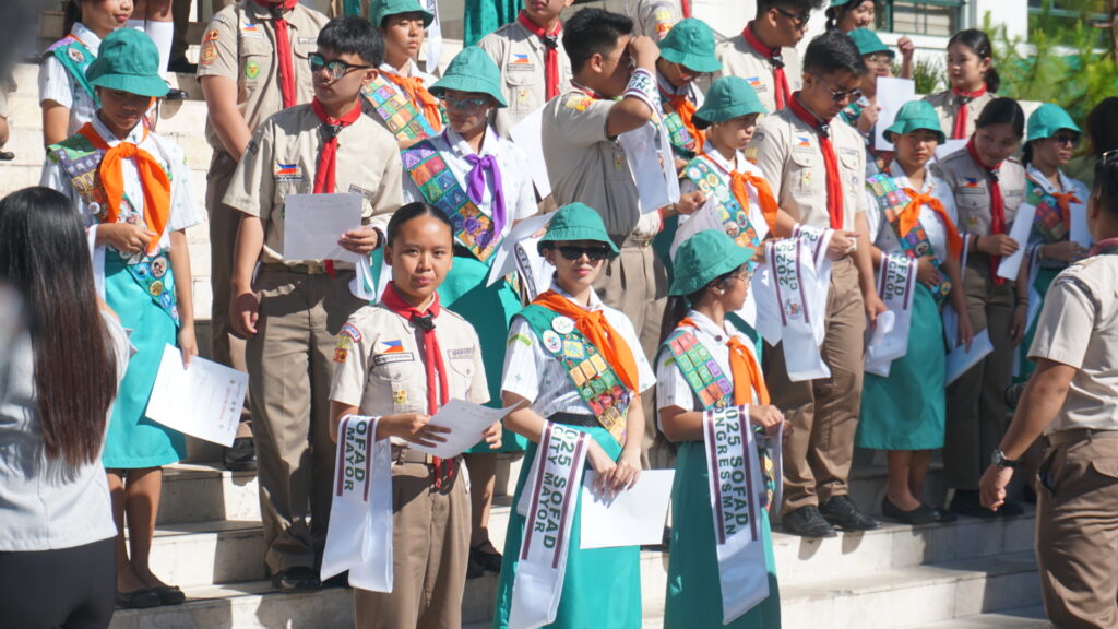 Scout representatives from the UBSHS department for the 2025 SOFAD activities at the City government of Baguio