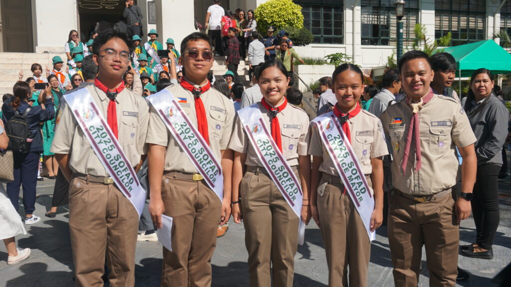 Scout representatives from the UBSHS department for the 2025 SOFAD activities at the City government of Baguio