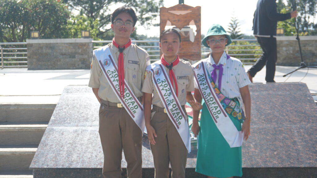 Scout representatives from the UBSHS department for the 2025 SOFAD activities at the City government of Baguio